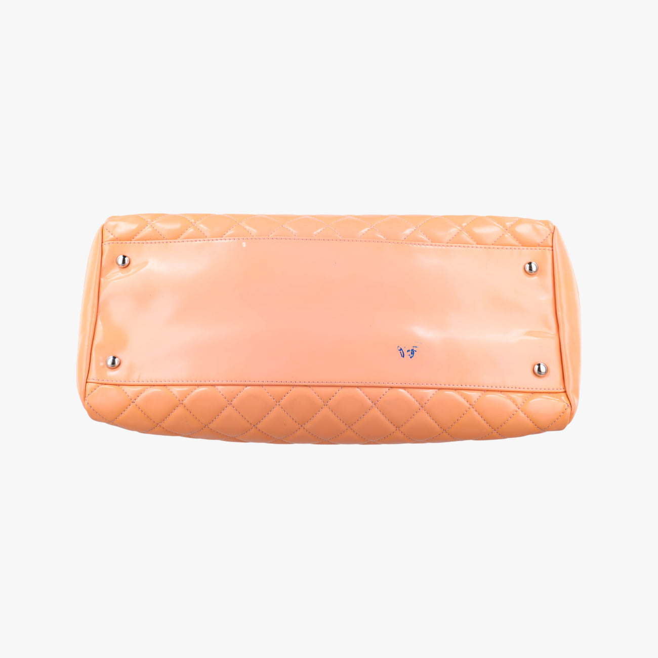 Pre-owned Chanel Mademoiselle Bowling Orange Patent A50558 shoulderbag | stylenewstar