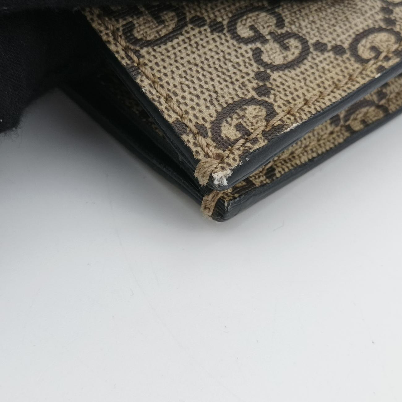 Pre-owned Gucci GG Supreme Bee Brown×Multicolour PVC coated canvas 450950 shoulderbag | stylenewstar