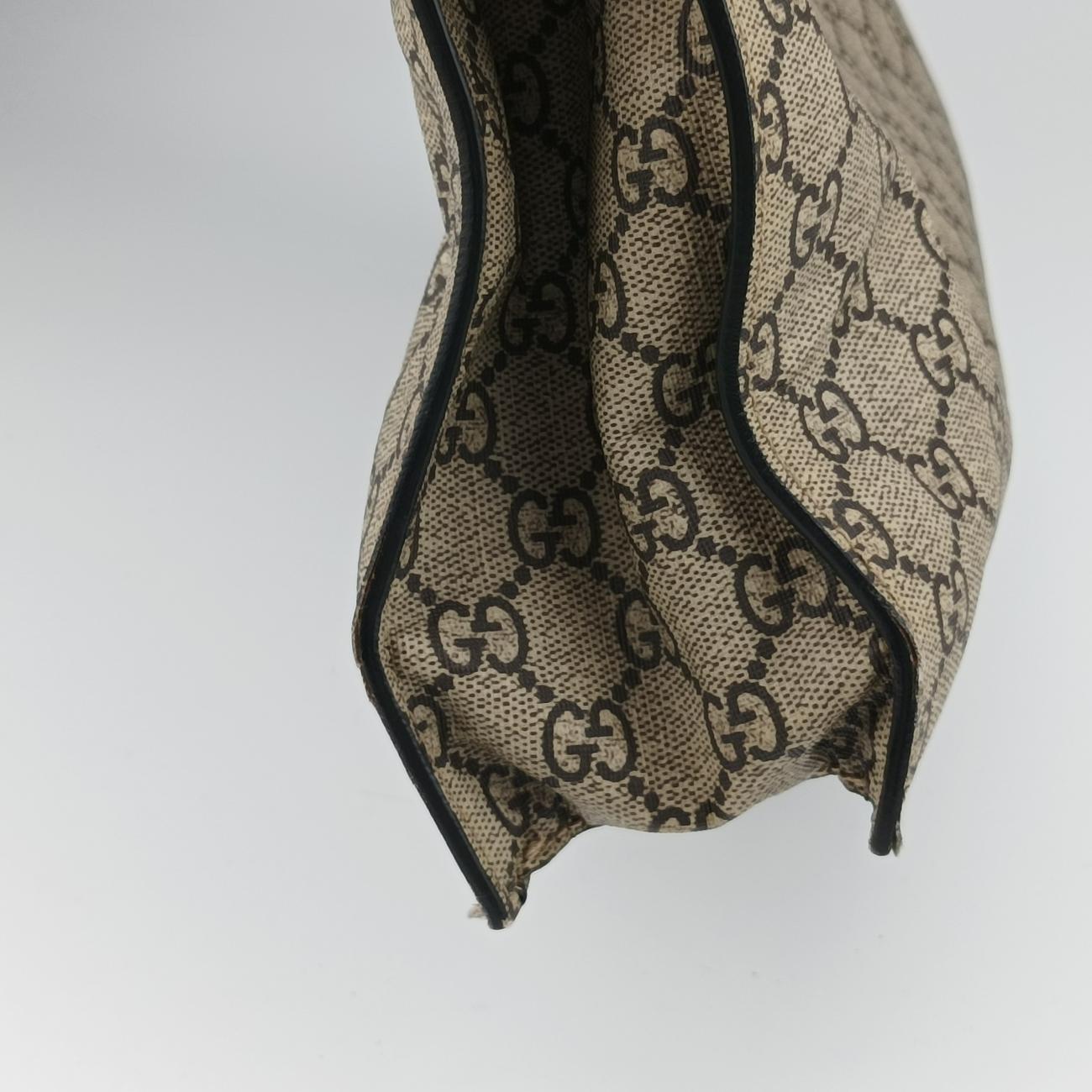 Pre-owned Gucci GG Supreme Bee Brown×Multicolour PVC coated canvas 450950 shoulderbag | stylenewstar