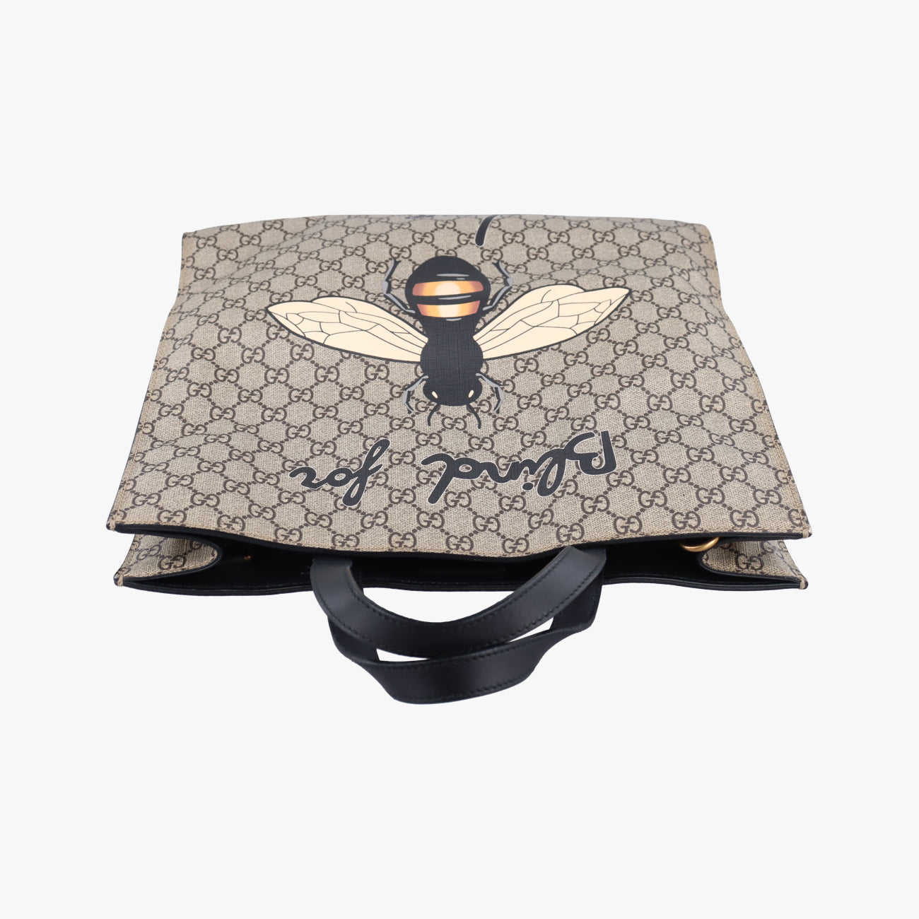 Pre-owned Gucci GG Supreme Bee Brown×Multicolour PVC coated canvas 450950 shoulderbag | stylenewstar