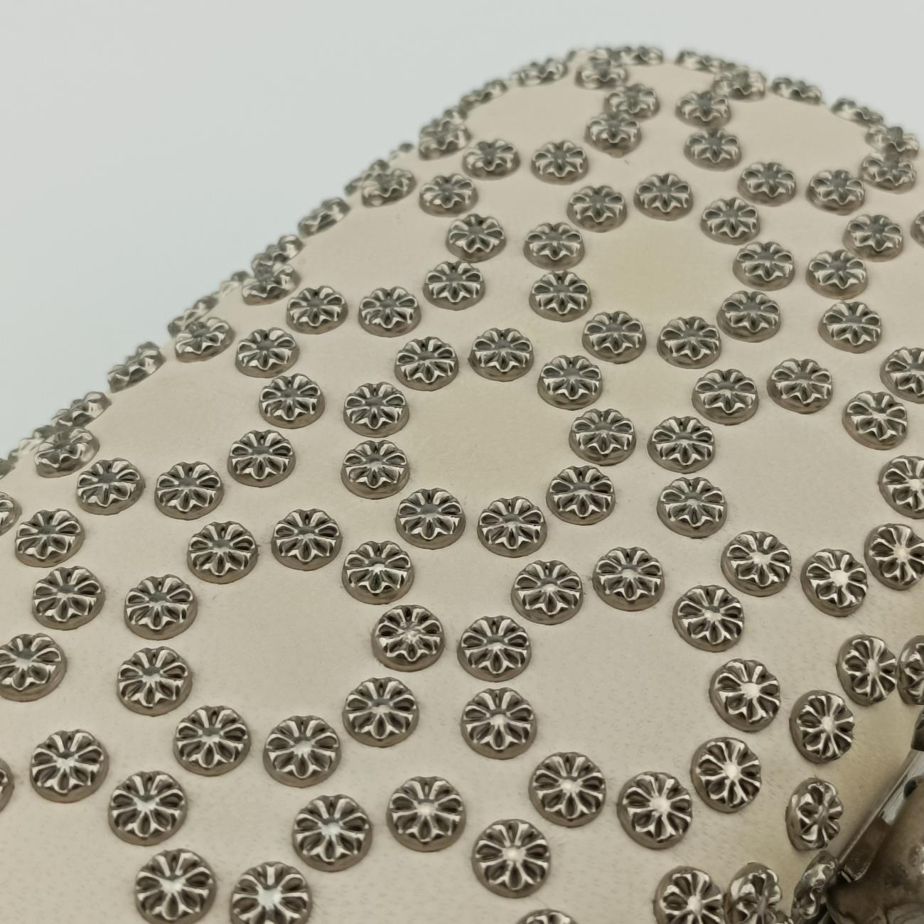 Vintage Alexander McQueen Studded Skull Box White Leather  clutchbag | stylenewstar