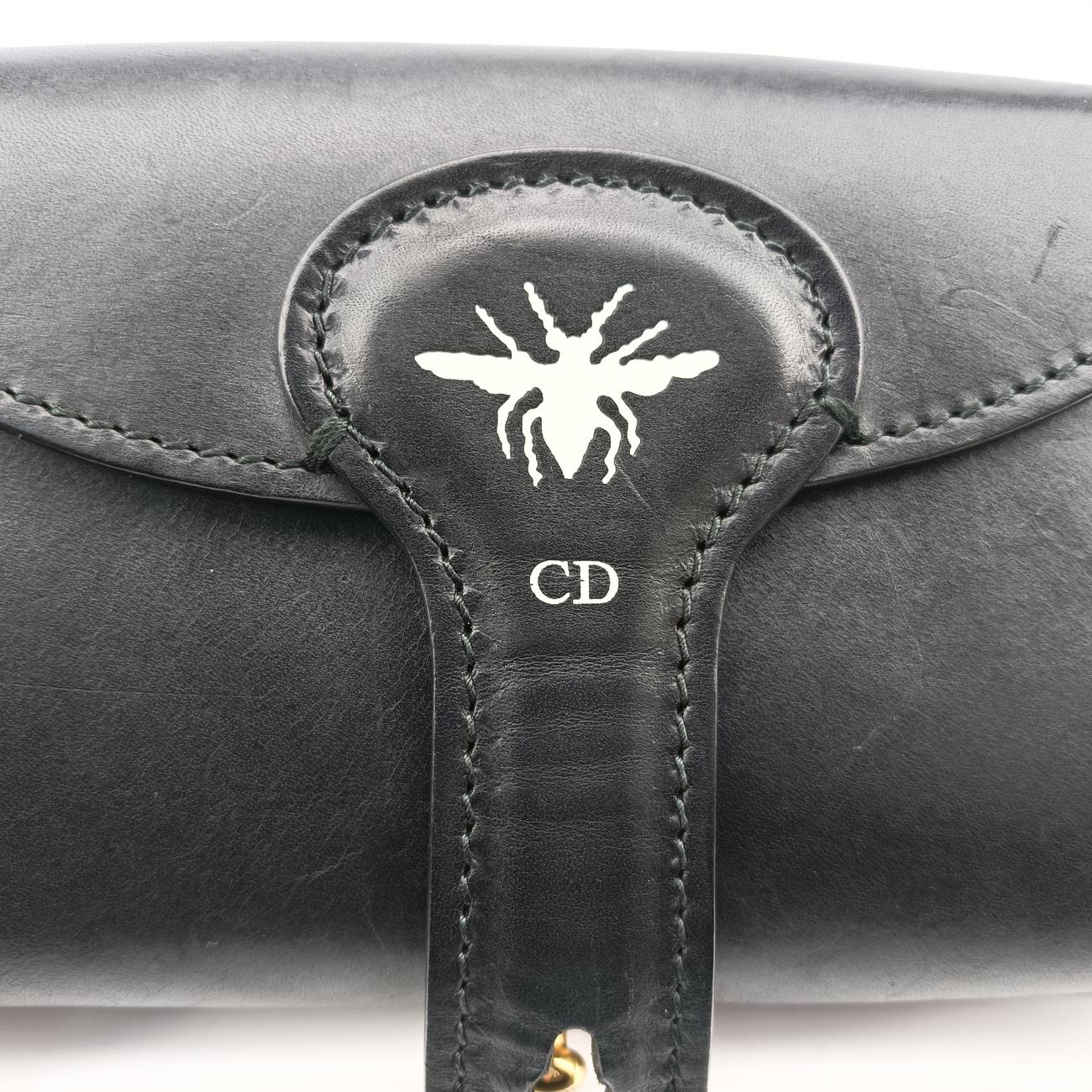 Secondhand Christian Dior Mini D-Bee Black Leather  shoulderbag | stylenewstar