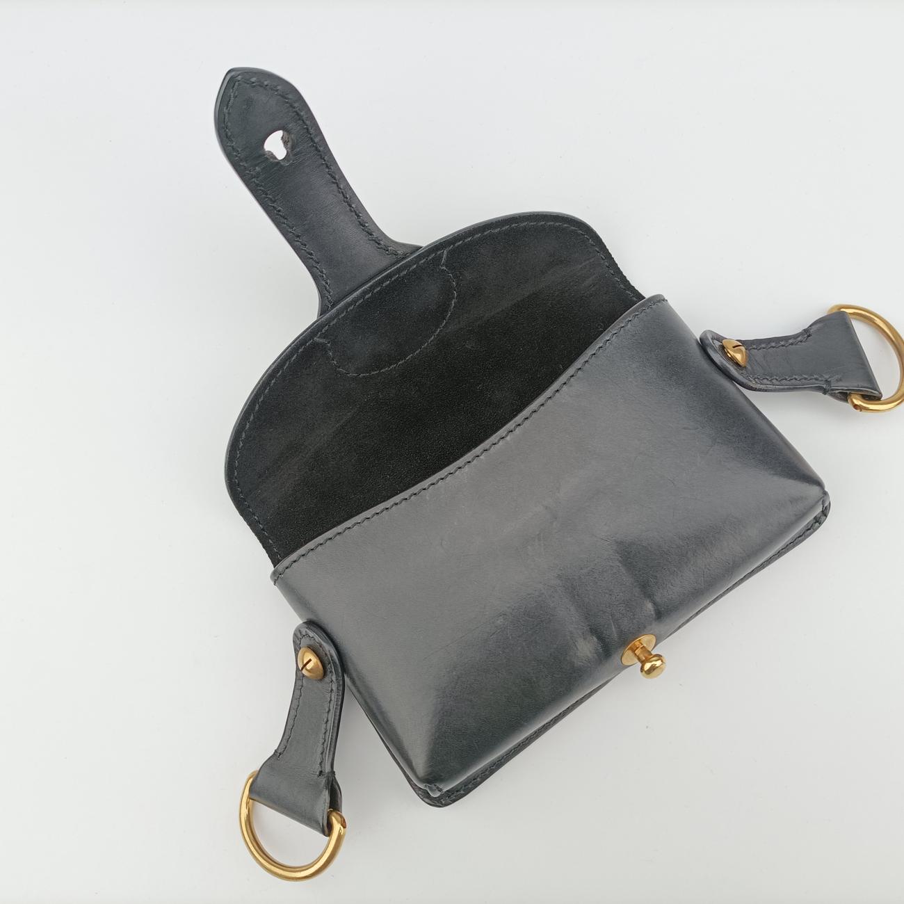 Secondhand Christian Dior Mini D-Bee Black Leather  shoulderbag | stylenewstar