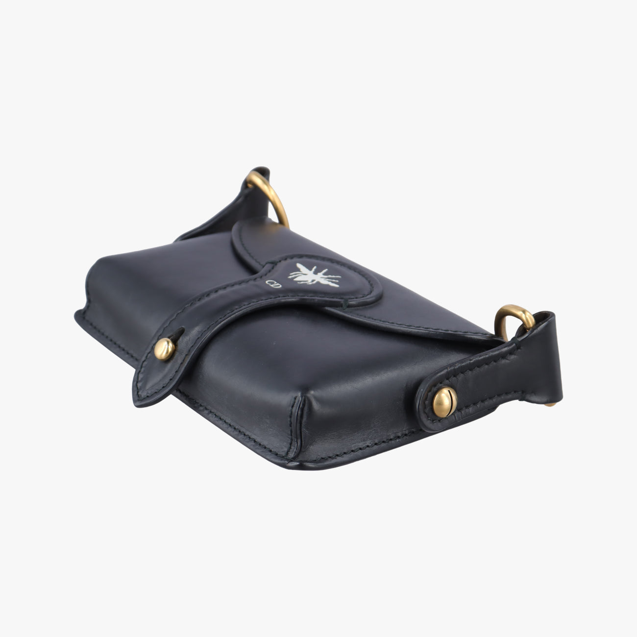 Secondhand Christian Dior Mini D-Bee Black Leather  shoulderbag | stylenewstar