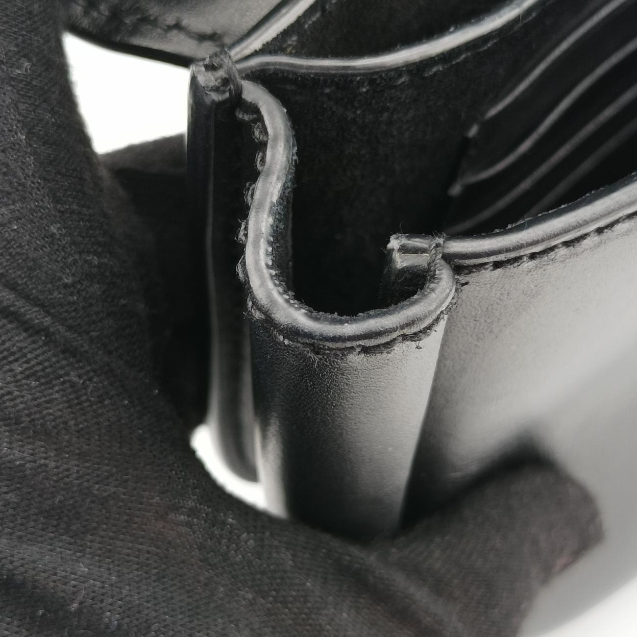 Pre-owned Yves Saint Laurent KAIA Black Leather 623097 shoulderbag | stylenewstar