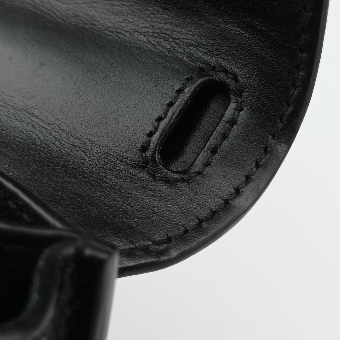 Pre-owned Yves Saint Laurent KAIA Black Leather 623097 shoulderbag | stylenewstar