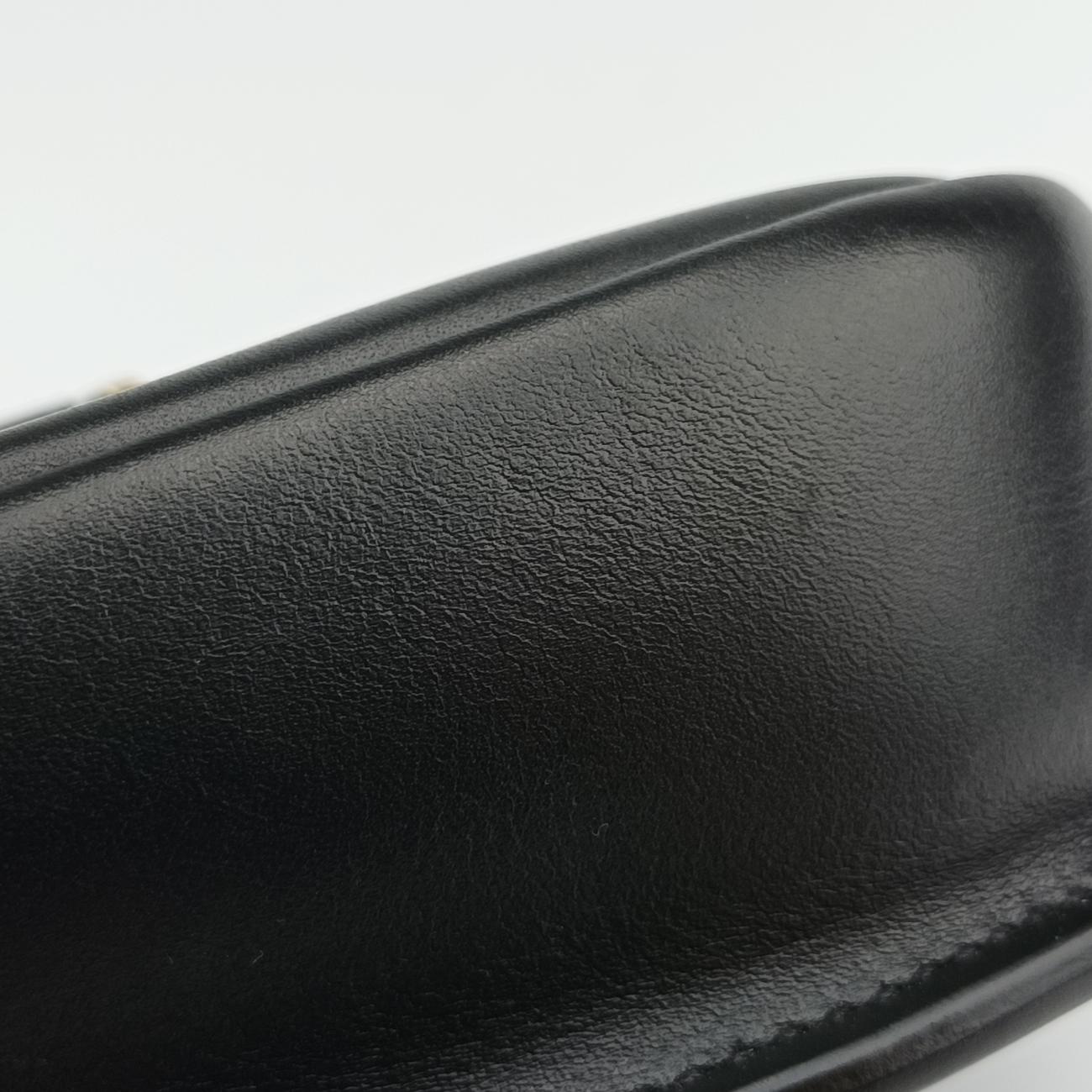 Pre-owned Yves Saint Laurent KAIA Black Leather 623097 shoulderbag | stylenewstar