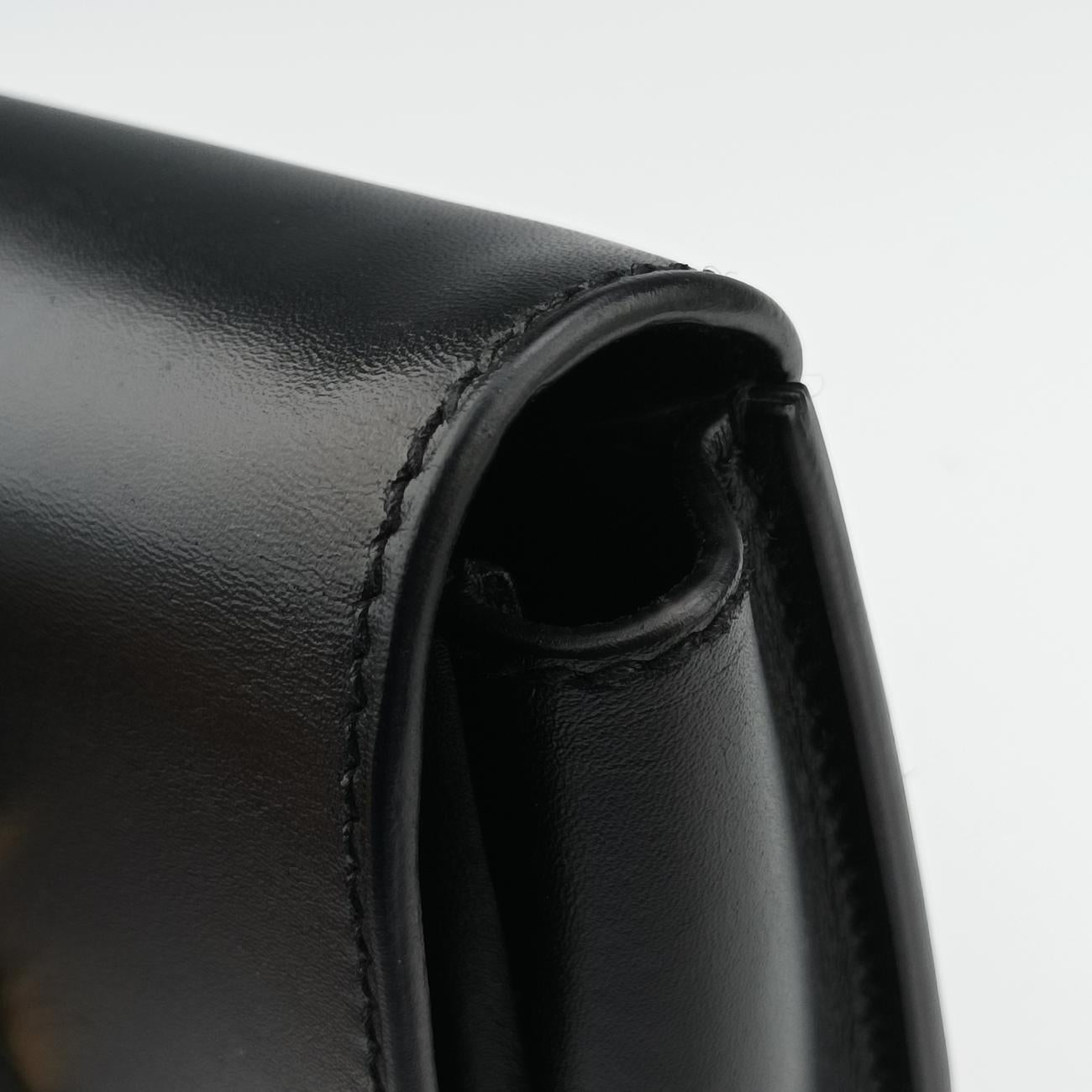 Pre-owned Yves Saint Laurent KAIA Black Leather 623097 shoulderbag | stylenewstar