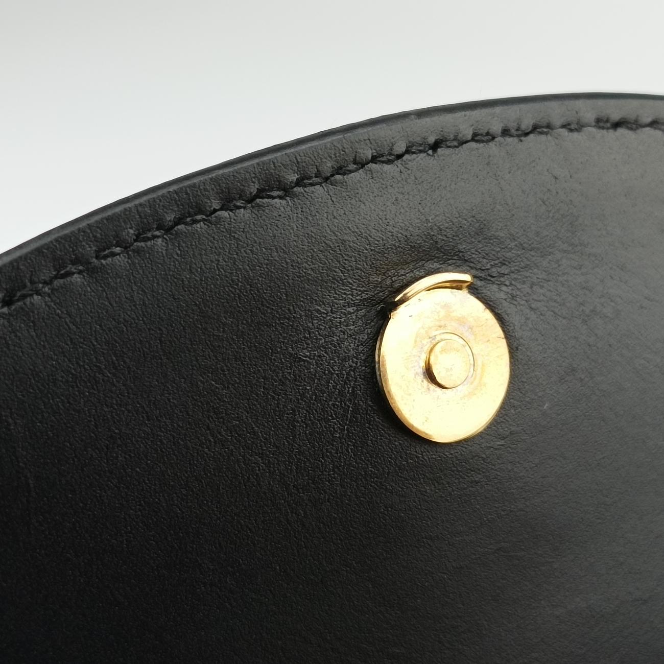 Pre-owned Yves Saint Laurent KAIA Black Leather 623097 shoulderbag | stylenewstar