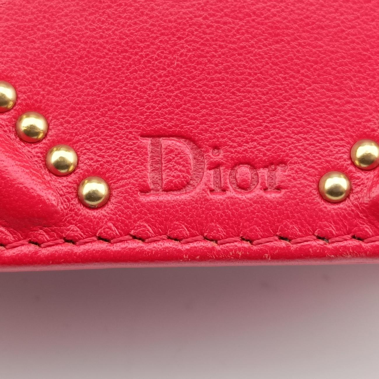 Pre-owned Christian Dior Diorama Red Leather  shoulderbag | stylenewstar