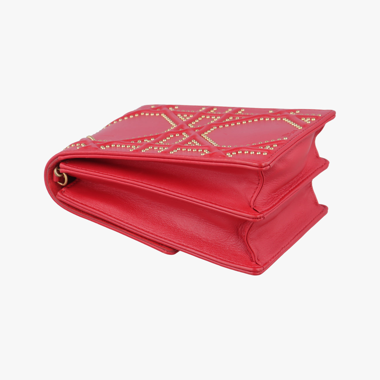 Pre-owned Christian Dior Diorama Red Leather  shoulderbag | stylenewstar