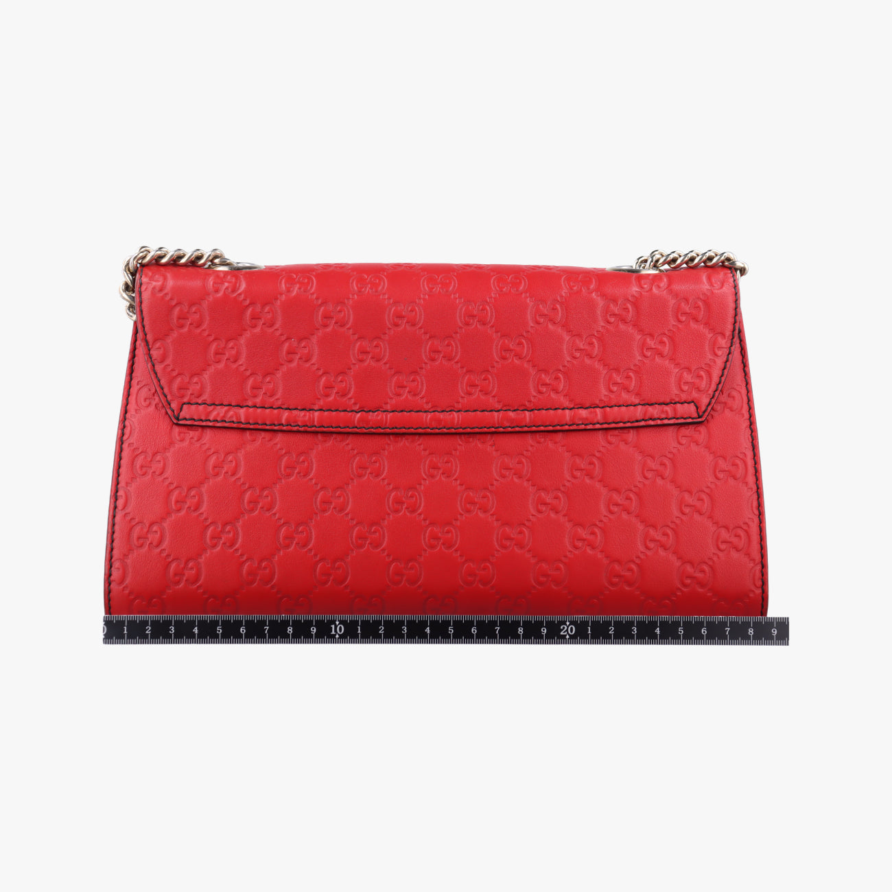 Pre-owned Gucci Emily Red Leather 295402 shoulderbag | stylenewstar