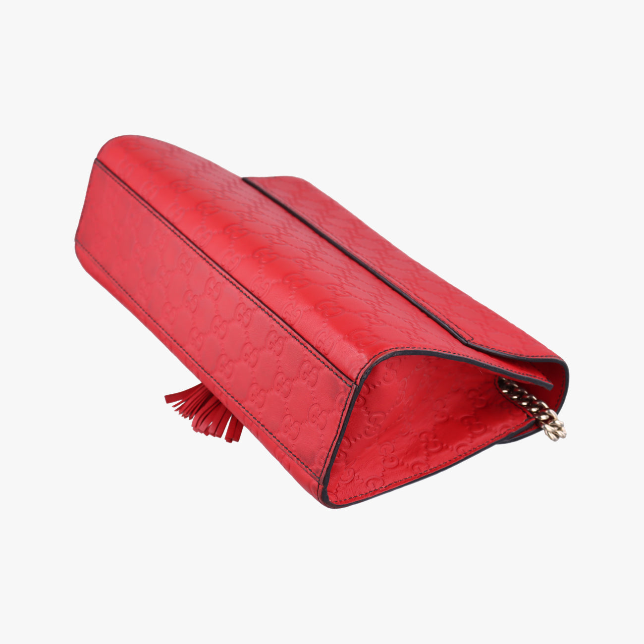 Pre-owned Gucci Emily Red Leather 295402 shoulderbag | stylenewstar