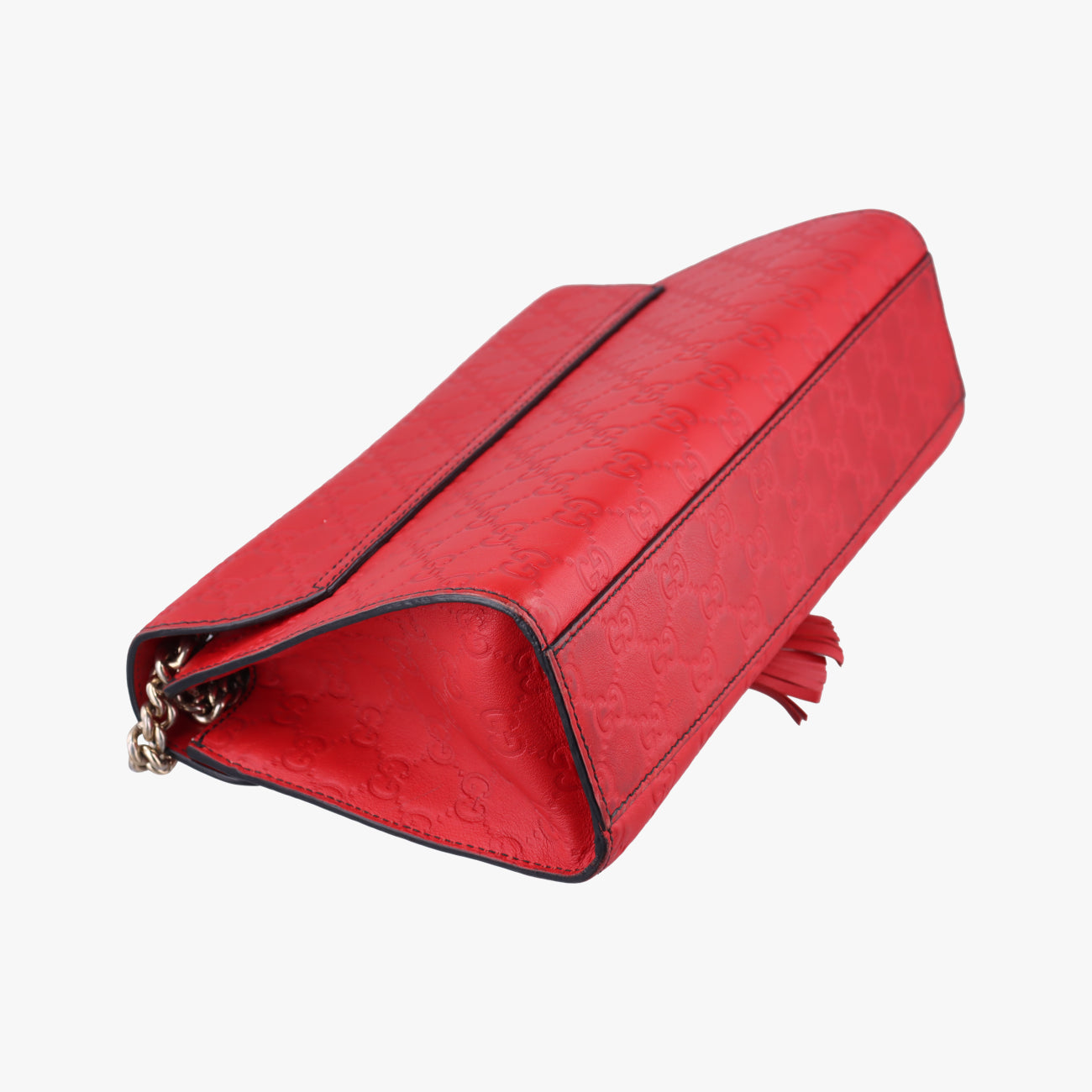 Pre-owned Gucci Emily Red Leather 295402 shoulderbag | stylenewstar