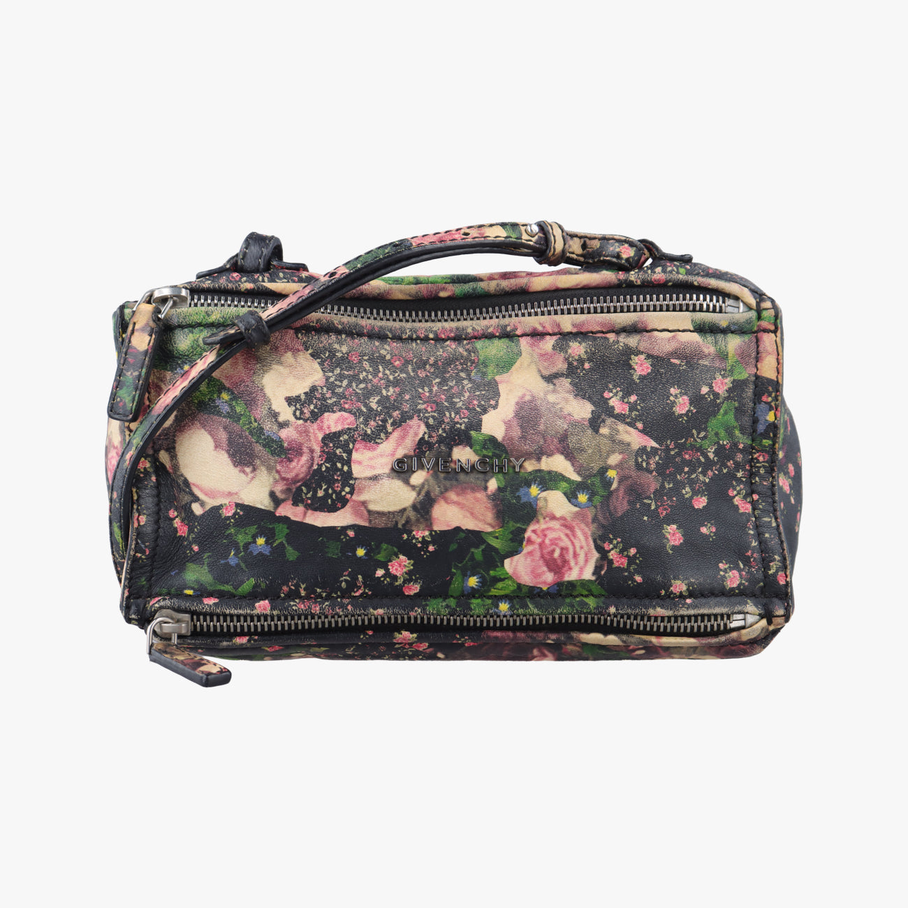 Pre-owned Givenchy Pandora Black×Multicolour Leather  shoulderbag | stylenewstar