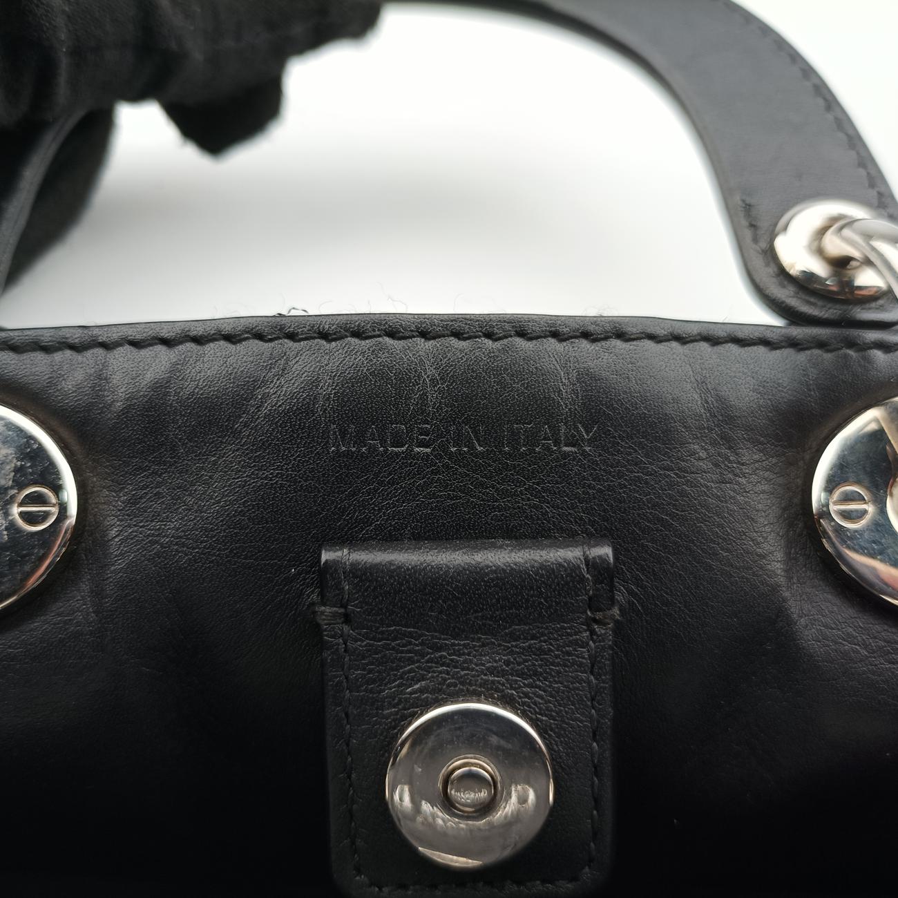 Pre-owned Christian Dior Lady Dior Blue×Multicolour Tweed  shoulderbag | stylenewstar