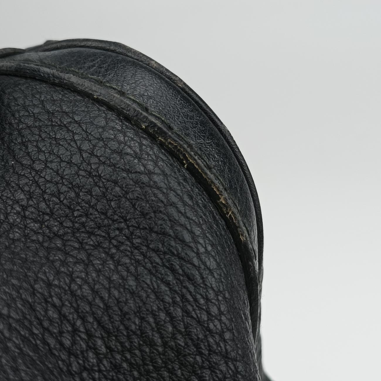 Pre-owned Gucci Sherry Line Black x green x red Leather 247205 shoulderbag | stylenewstar