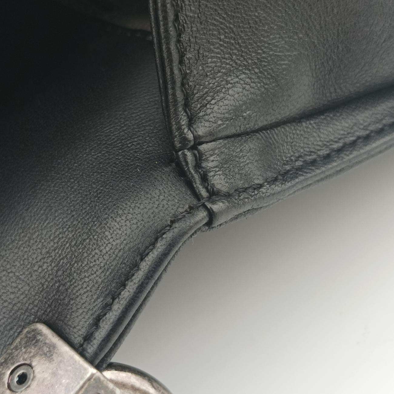 Vintage Chanel BOY CHANEL Black lambskin A67087 shoulderbag | stylenewstar