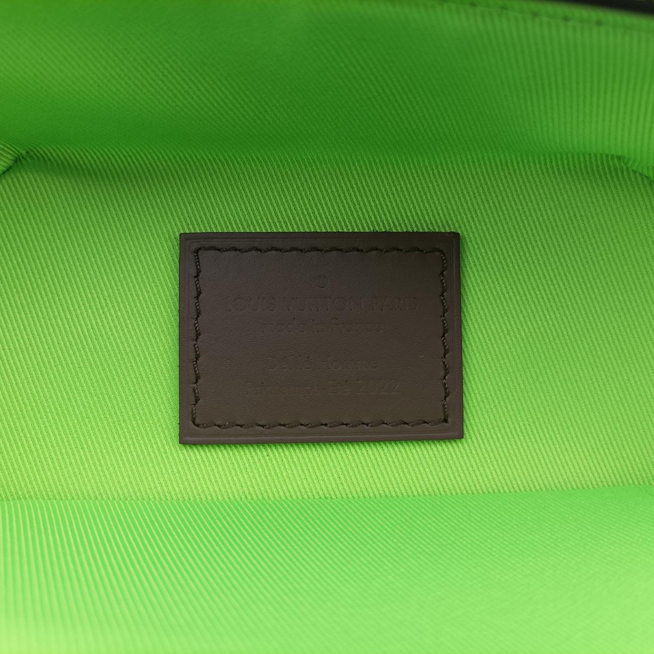 Pre-owned Louis Vuitton VERTICAL BOX TRUNK brown×green Monogram Canvas×calf leather M59664 shoulderbag | stylenewstar