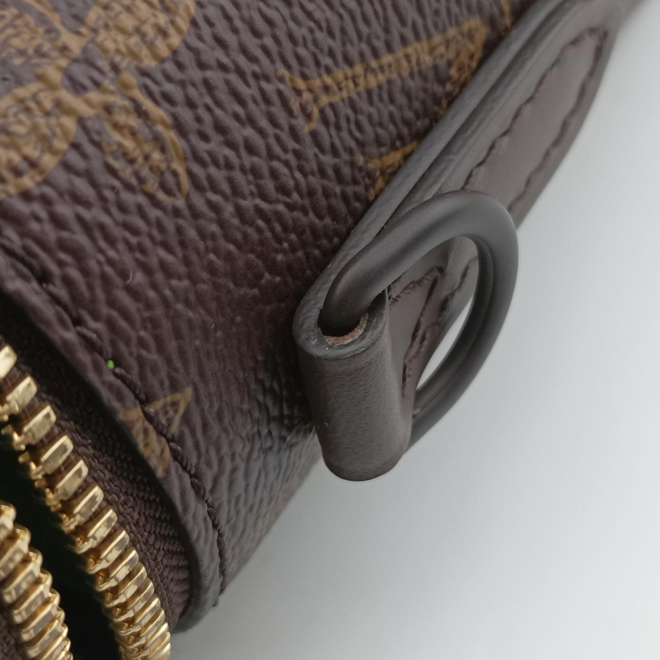 Pre-owned Louis Vuitton VERTICAL BOX TRUNK brown×green Monogram Canvas×calf leather M59664 shoulderbag | stylenewstar