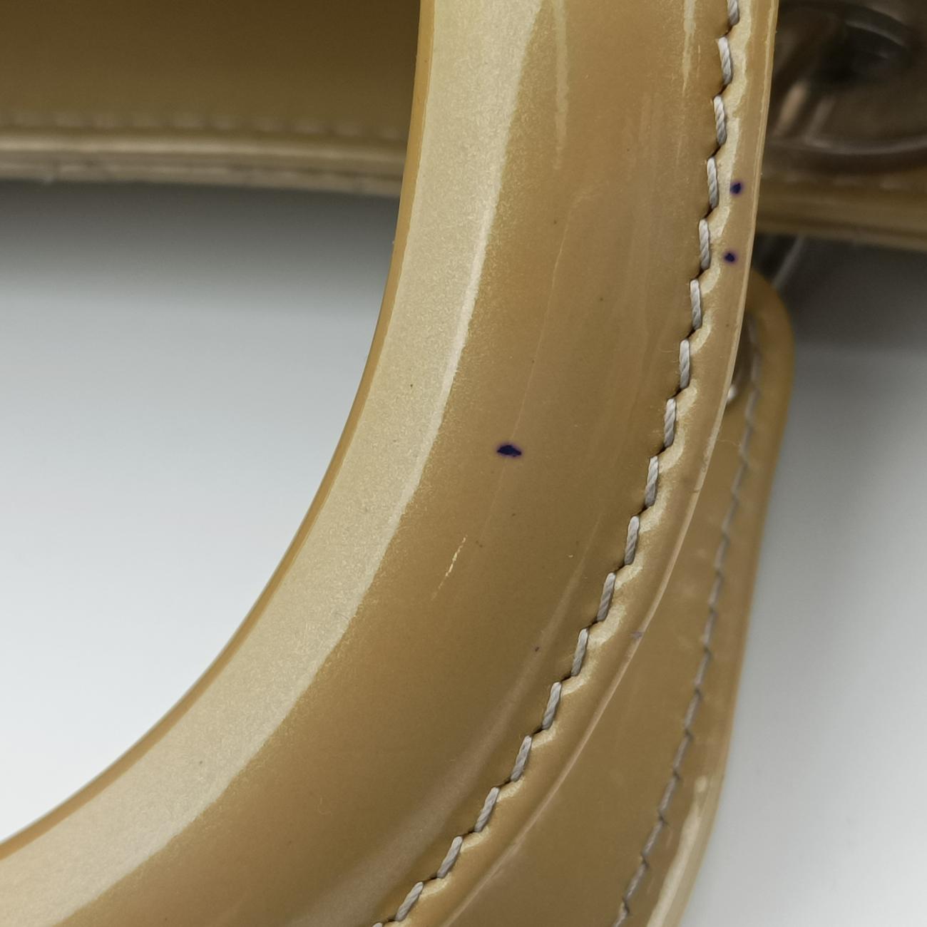 Secondhand Christian Dior Lady Dior Yellow Patent  shoulderbag | stylenewstar