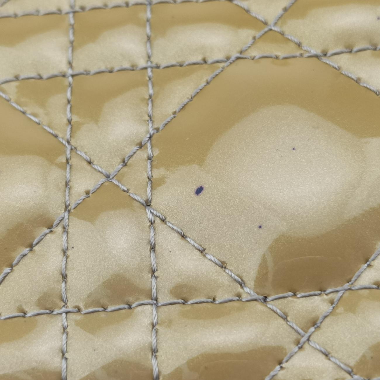 Secondhand Christian Dior Lady Dior Yellow Patent  shoulderbag | stylenewstar