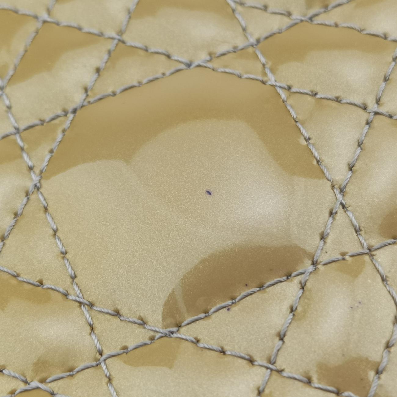 Secondhand Christian Dior Lady Dior Yellow Patent  shoulderbag | stylenewstar