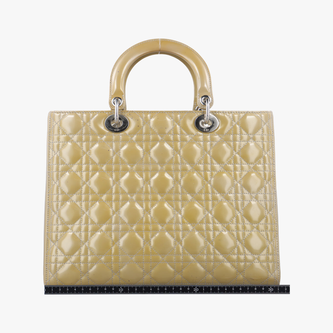 Secondhand Christian Dior Lady Dior Yellow Patent  shoulderbag | stylenewstar