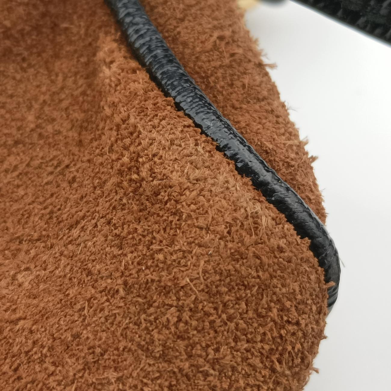 Pre-owned Gucci Ophidia Brown×black×Red×Green suede 573321 bum bag/waist bag | stylenewstar