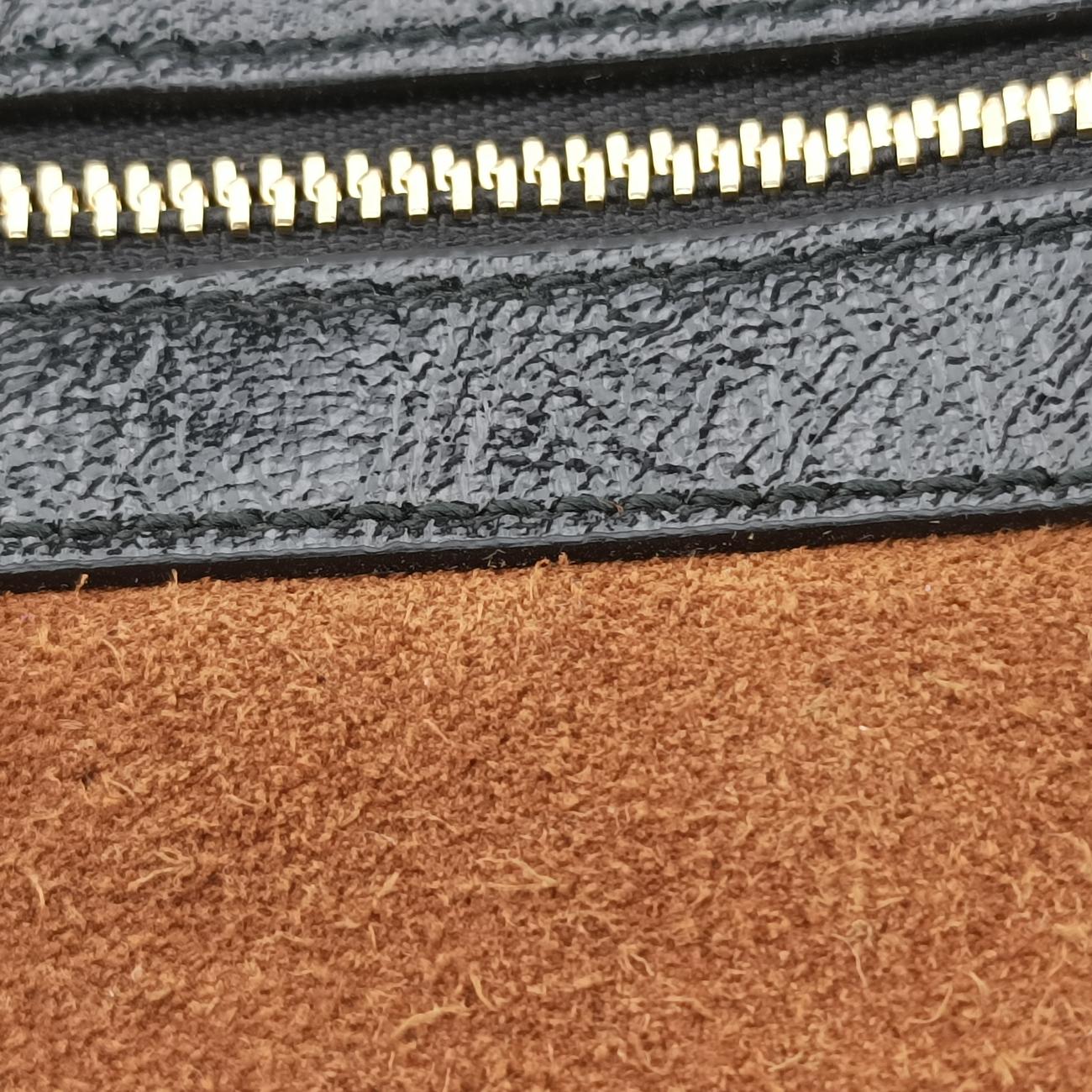 Pre-owned Gucci Ophidia Brown×black×Red×Green suede 573321 bum bag/waist bag | stylenewstar