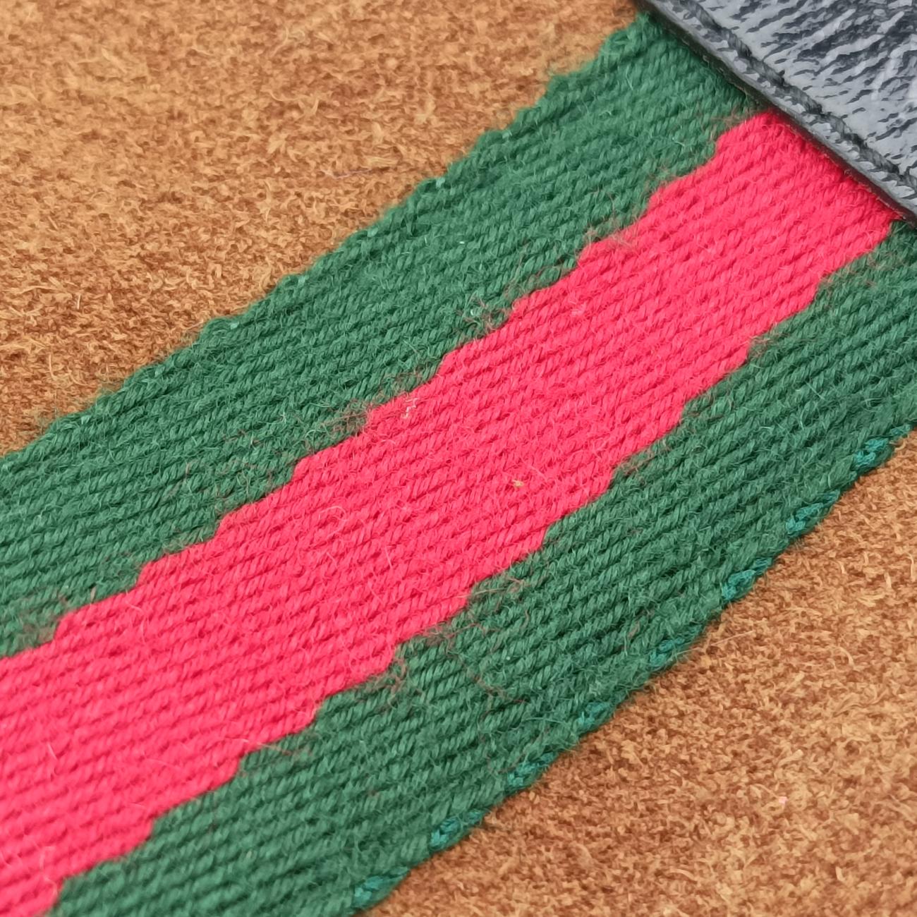 Pre-owned Gucci Ophidia Brown×black×Red×Green suede 573321 bum bag/waist bag | stylenewstar