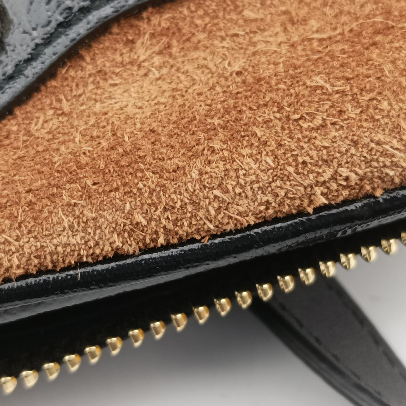 Pre-owned Gucci Ophidia Brown×black×Red×Green suede 573321 bum bag/waist bag | stylenewstar