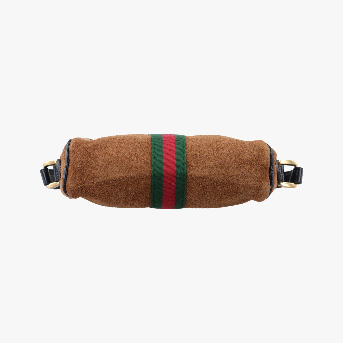 Pre-owned Gucci Ophidia Brown×black×Red×Green suede 573321 bum bag/waist bag | stylenewstar