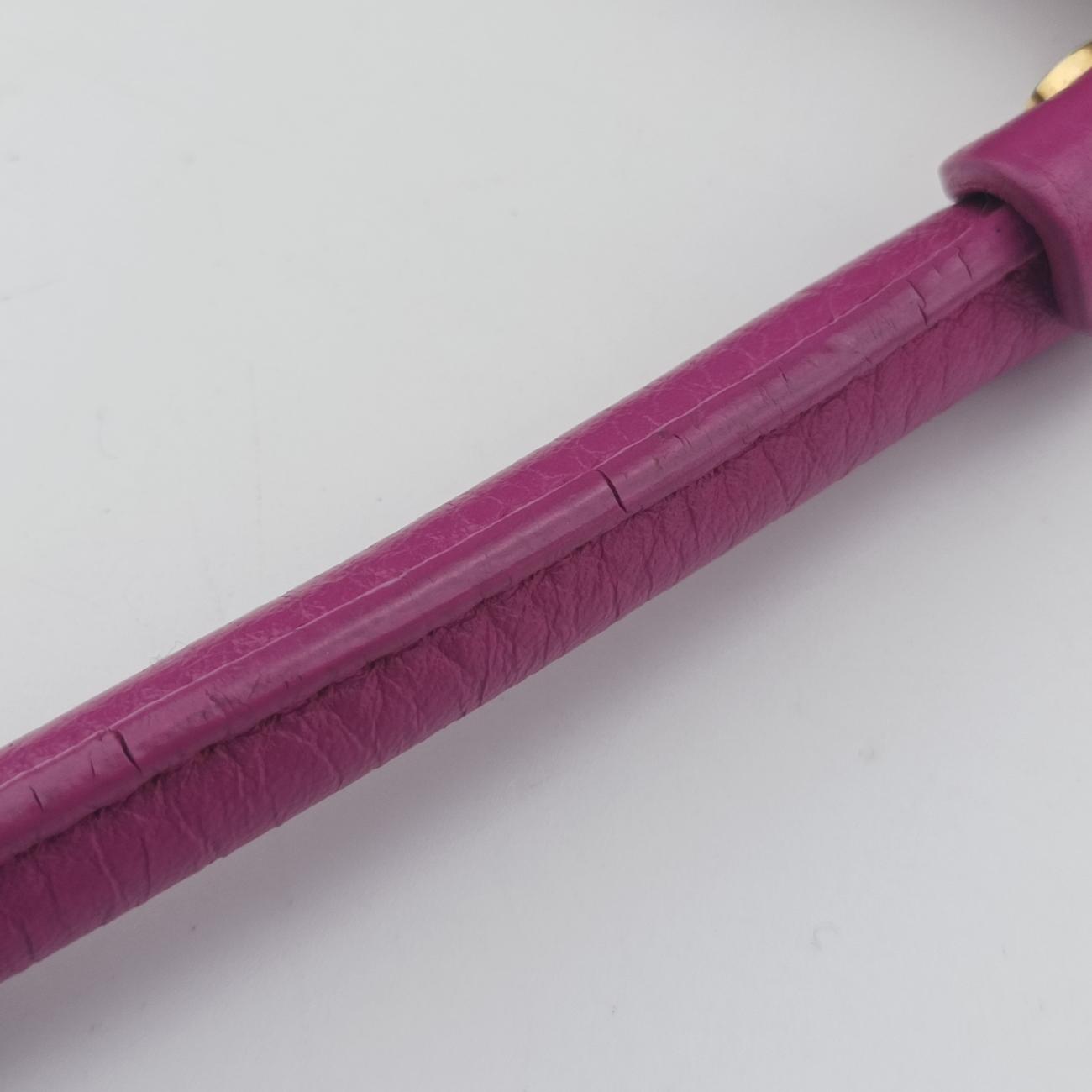 Pre-owned VERSACE Medusa Palace Pink Leather  shoulderbag | stylenewstar