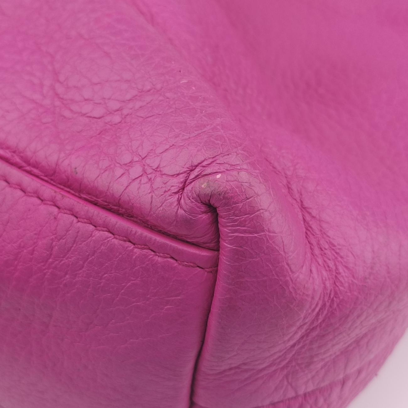 Pre-owned VERSACE Medusa Palace Pink Leather  shoulderbag | stylenewstar