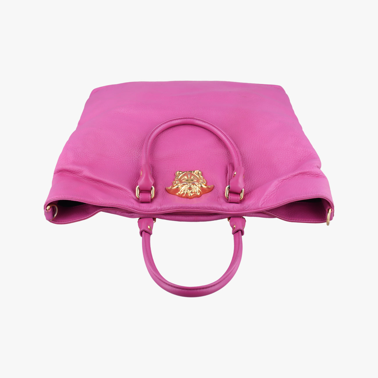 Pre-owned VERSACE Medusa Palace Pink Leather  shoulderbag | stylenewstar