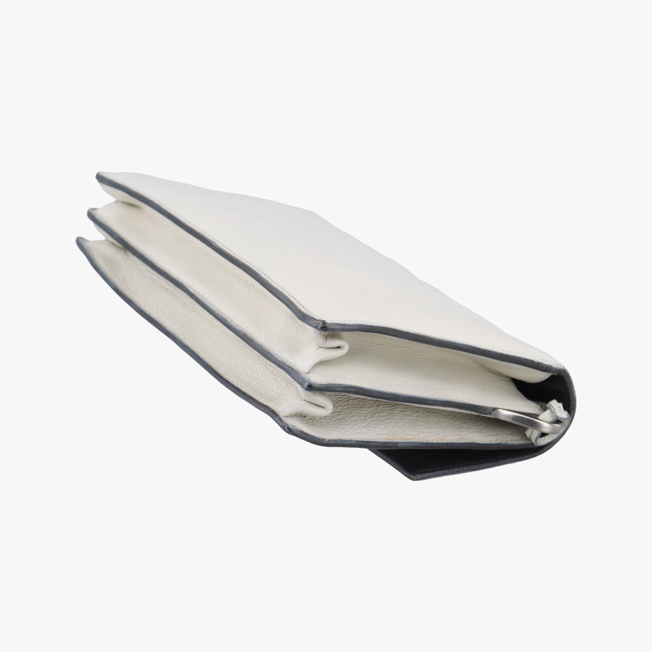 Pre-owned Prada Soft Sound White SAFFIANO Leather BR5026 shoulderbag | stylenewstar