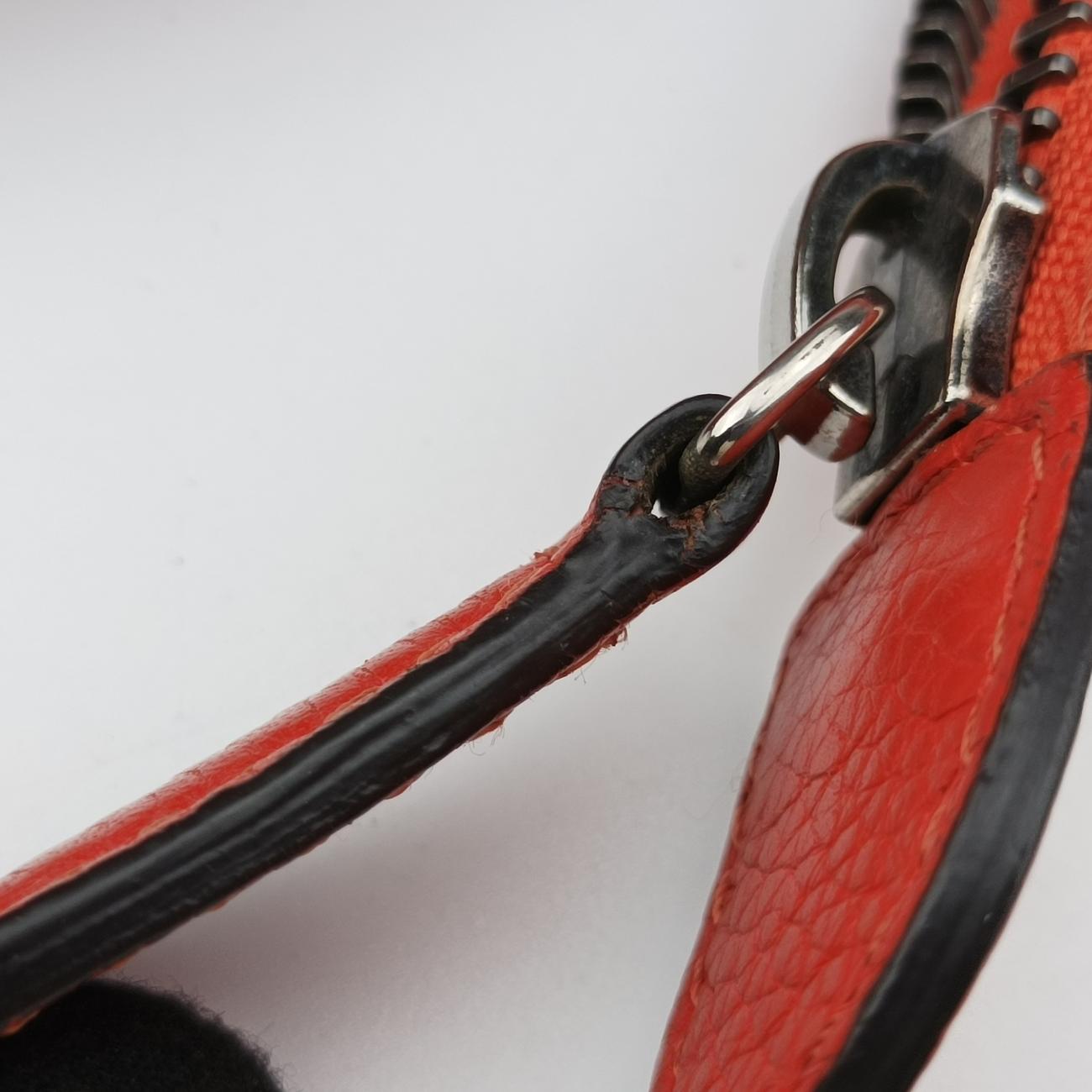 Pre-owned Celine Luggage Mini Shopper Orange Leather  handbag | stylenewstar