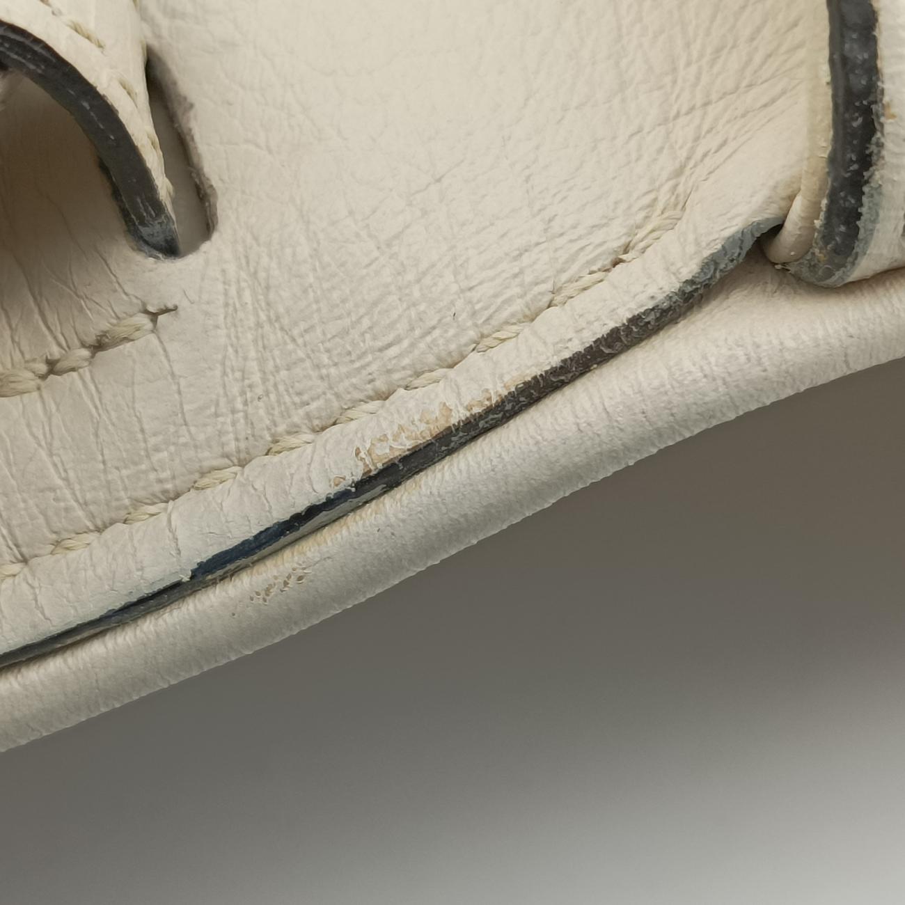 Pre-owned Gucci Blondie Chain White Leather 699268 shoulderbag | stylenewstar