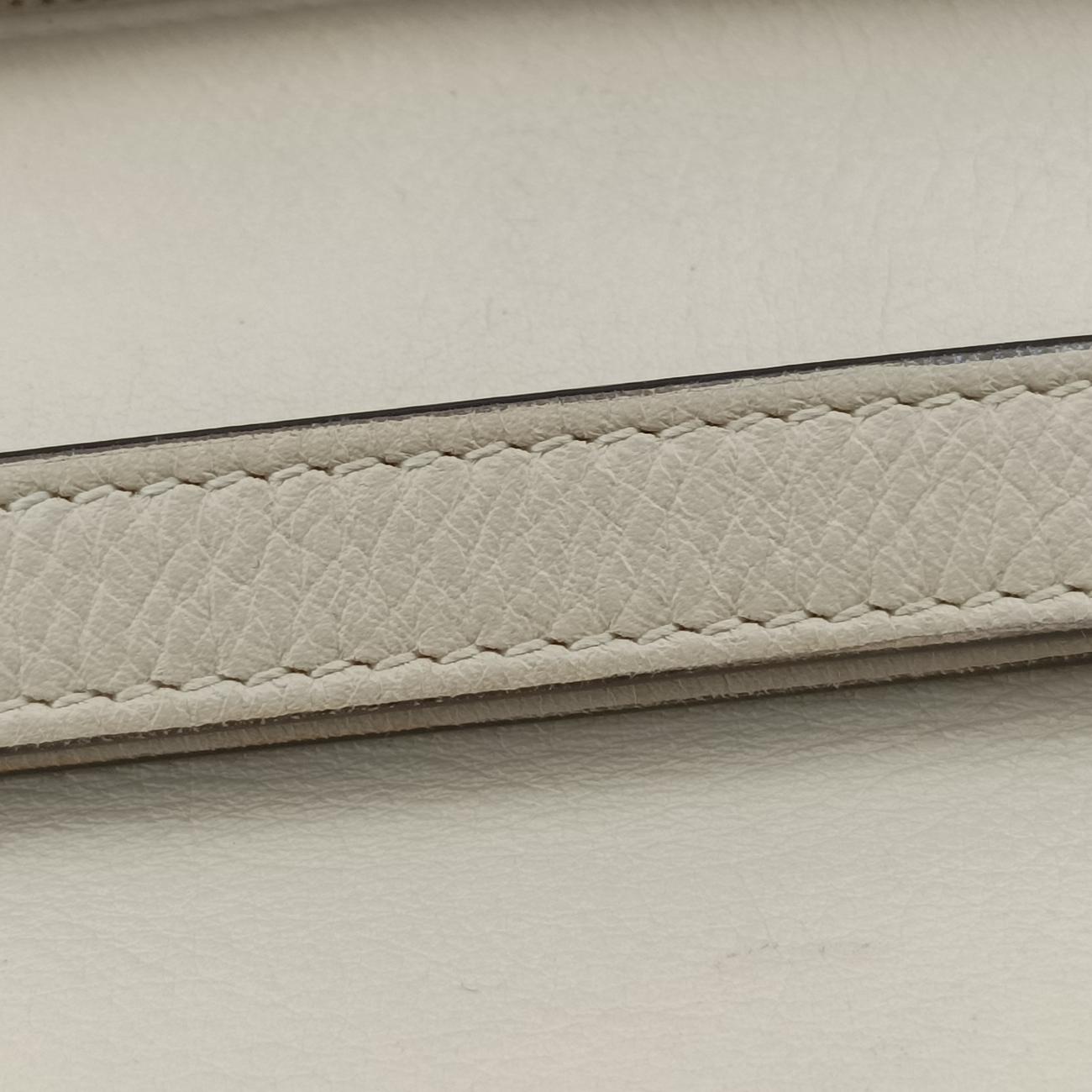 Pre-owned Gucci Blondie Chain White Leather 699268 shoulderbag | stylenewstar