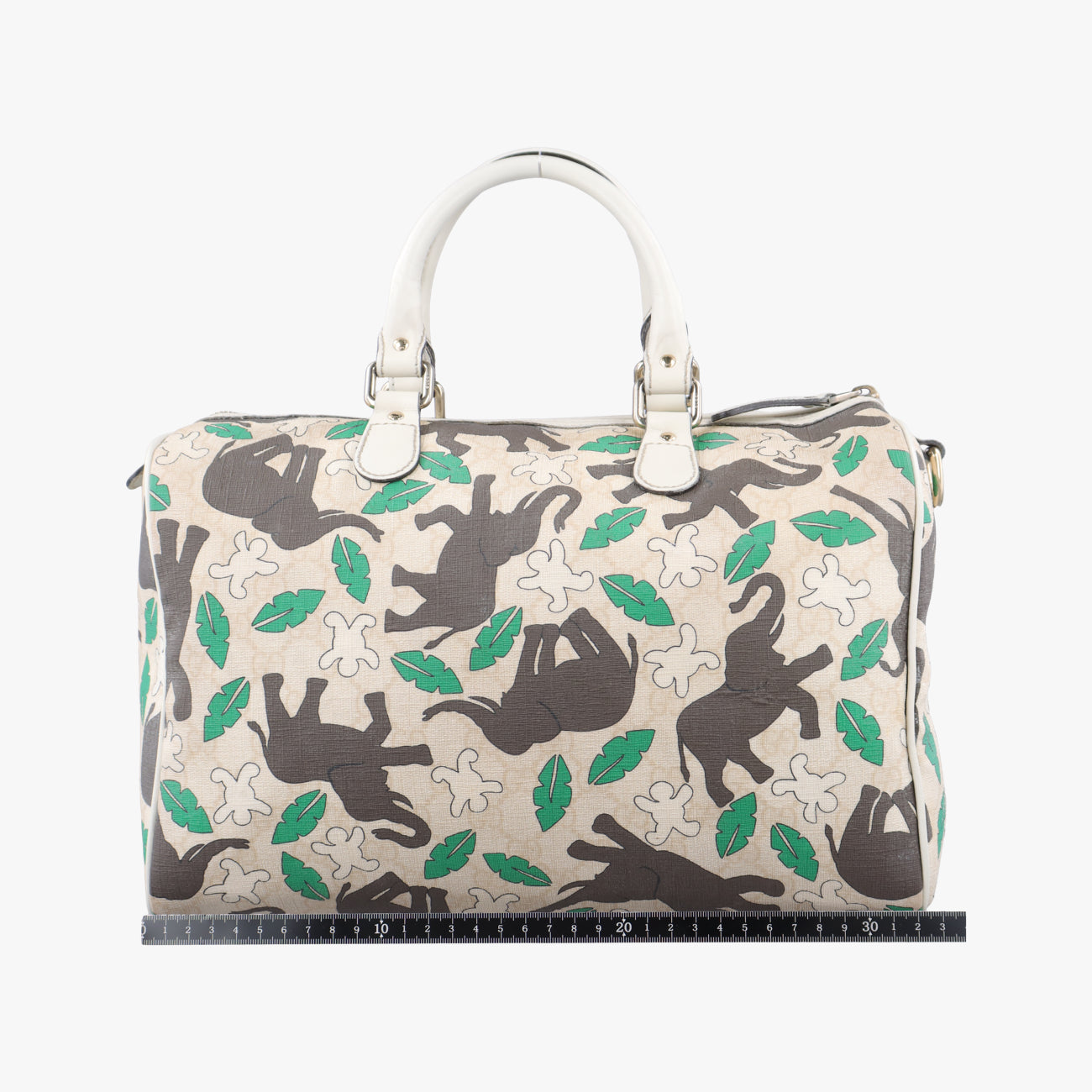 Pre-owned Gucci UNICEF Joy white×Multicolour PVC coated canvas 189895 handbag | stylenewstar