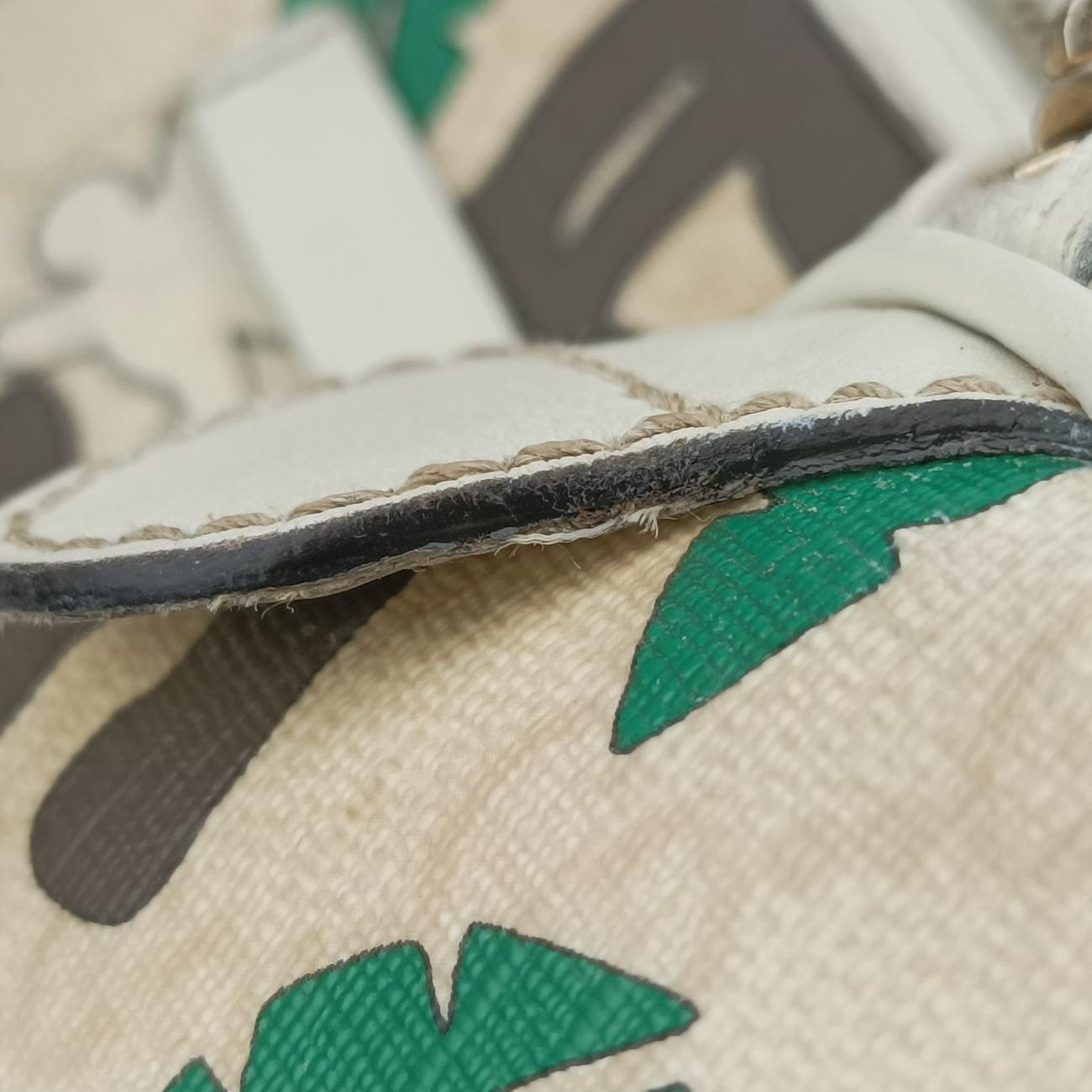 Pre-owned Gucci UNICEF Joy white×Multicolour PVC coated canvas 189895 handbag | stylenewstar