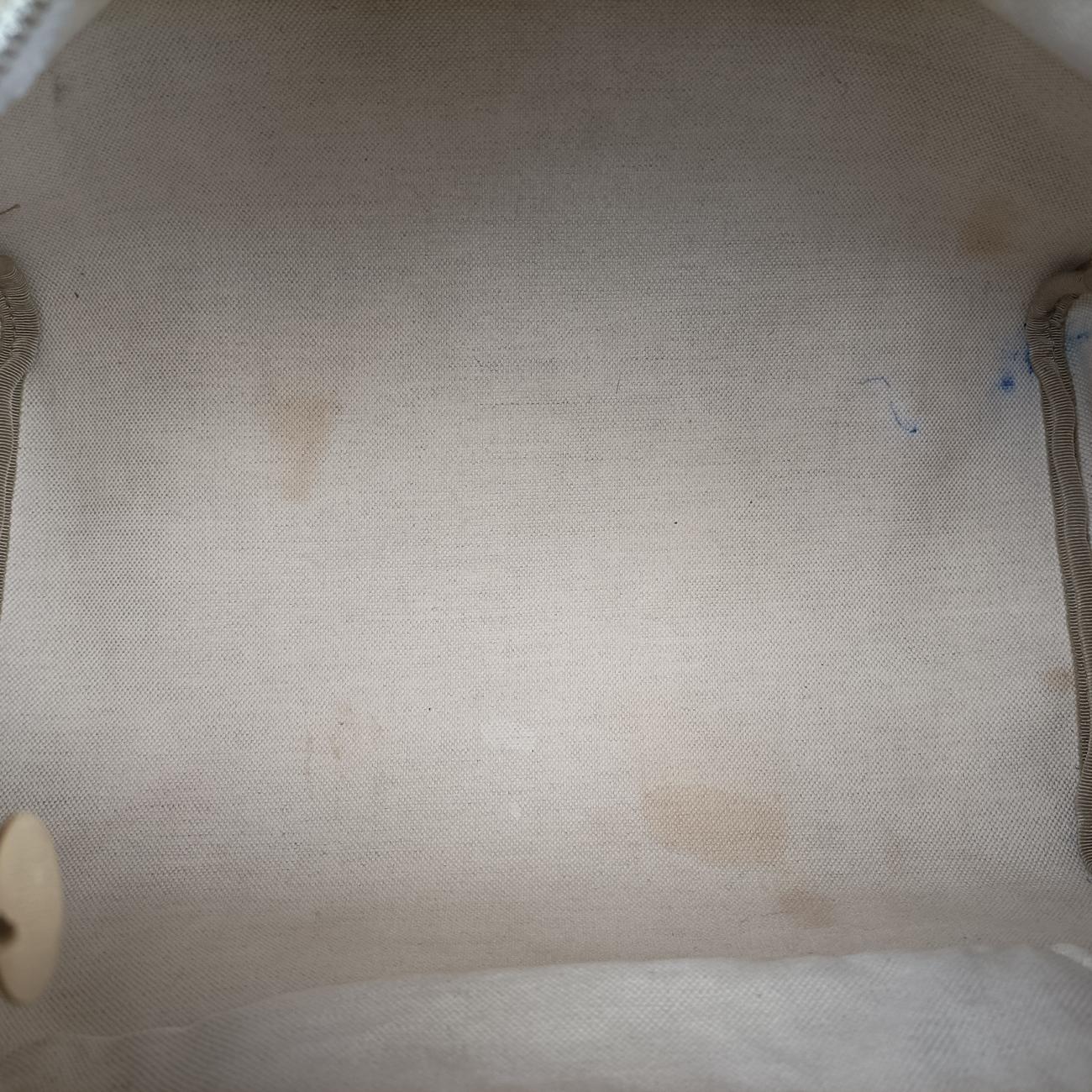 Pre-owned Gucci UNICEF Joy white×Multicolour PVC coated canvas 189895 handbag | stylenewstar