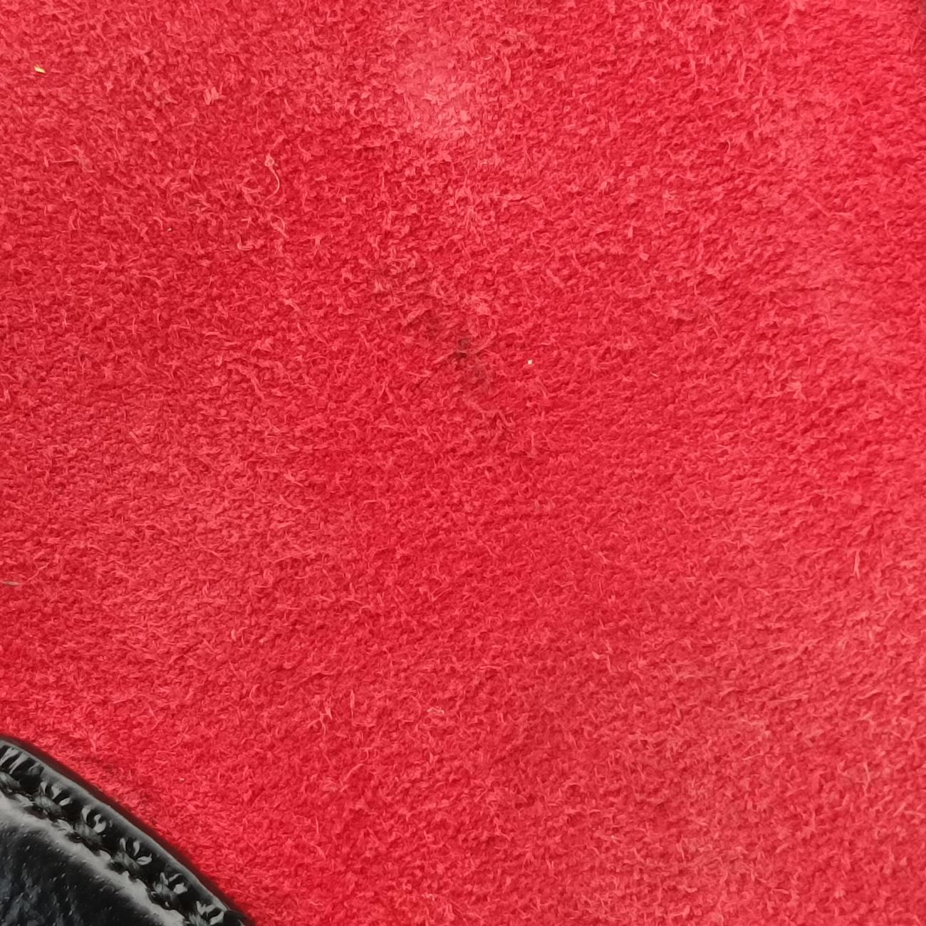 Pre-owned Gucci Ophidia GG Small Black×red suede 524532 handbag | stylenewstar