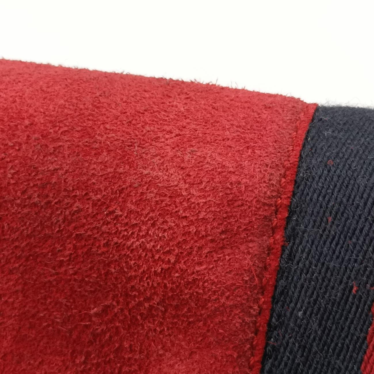 Pre-owned Gucci Ophidia GG Small Black×red suede 524532 handbag | stylenewstar