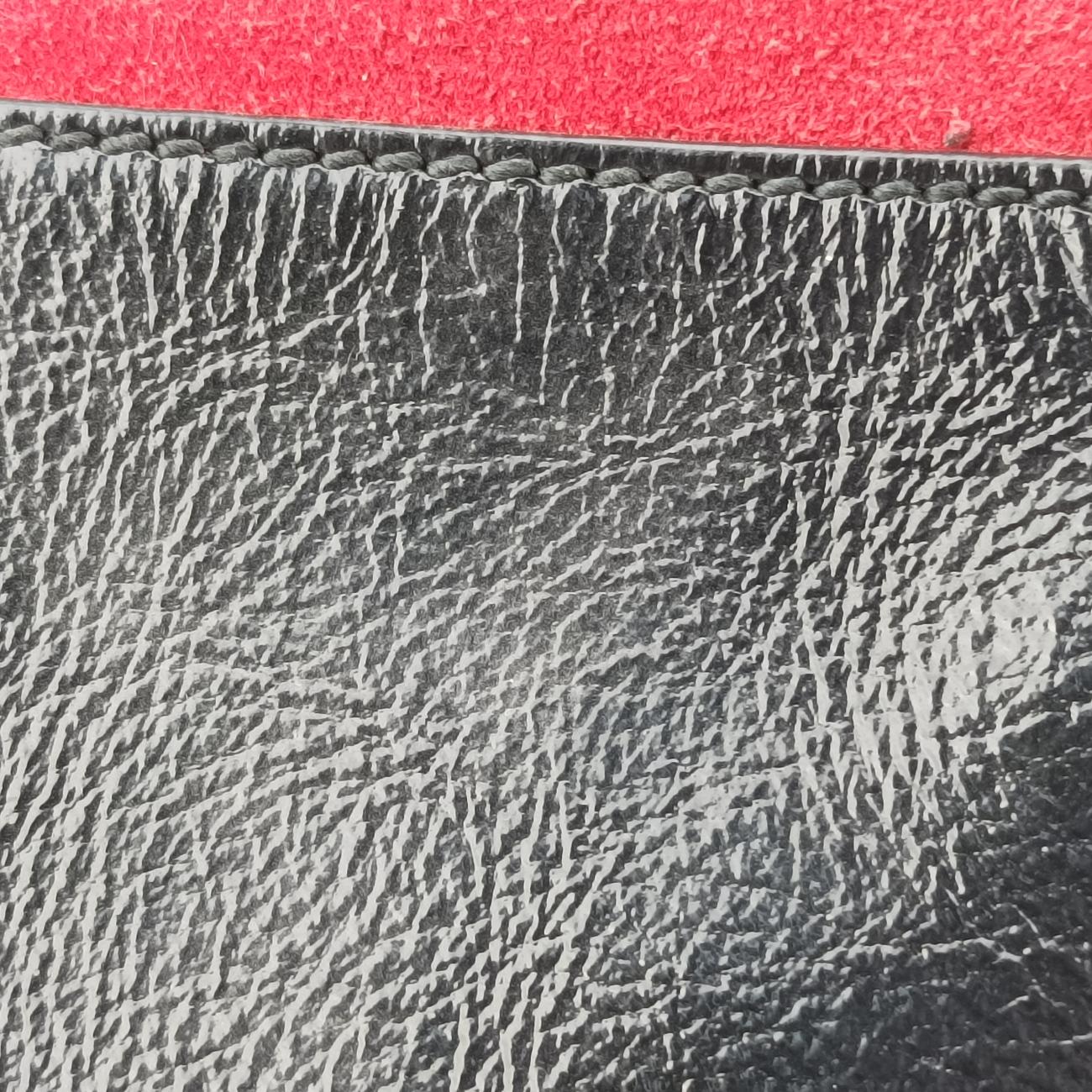 Pre-owned Gucci Ophidia GG Small Black×red suede 524532 handbag | stylenewstar