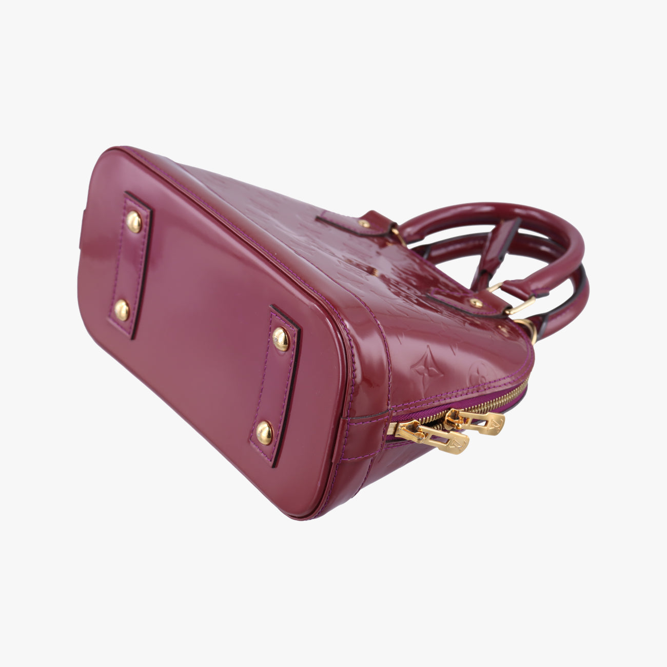 Secondhand Louis Vuitton Alma BB pomme d'amour Vernis M91606 shoulderbag | stylenewstar