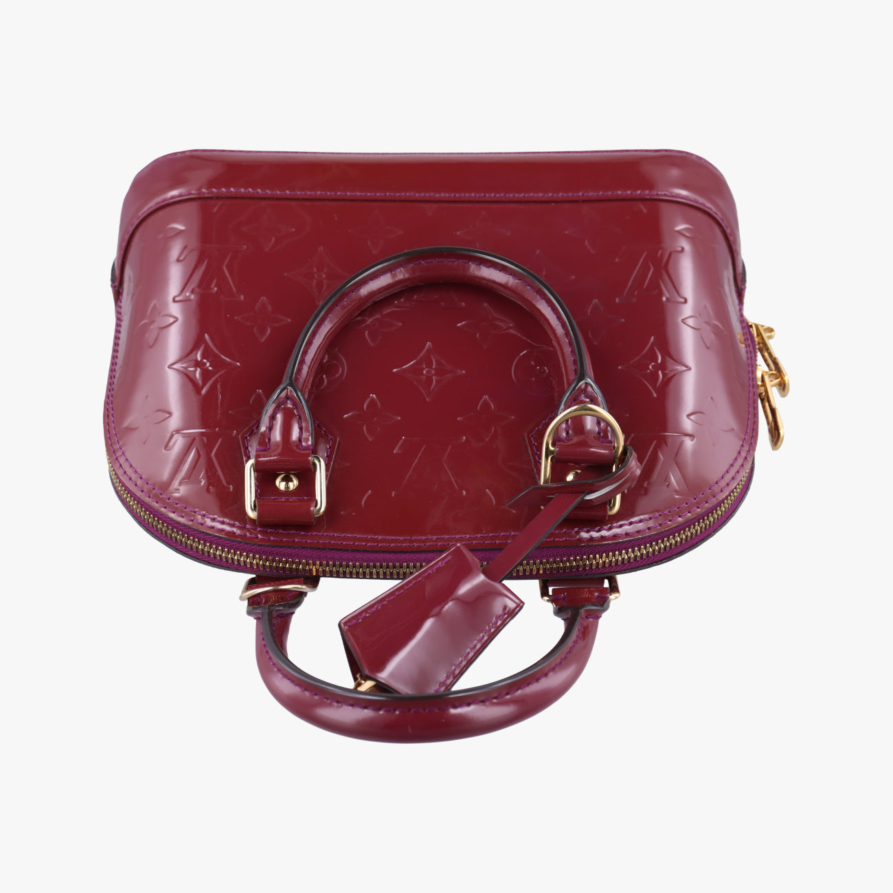 Secondhand Louis Vuitton Alma BB pomme d'amour Vernis M91606 shoulderbag | stylenewstar