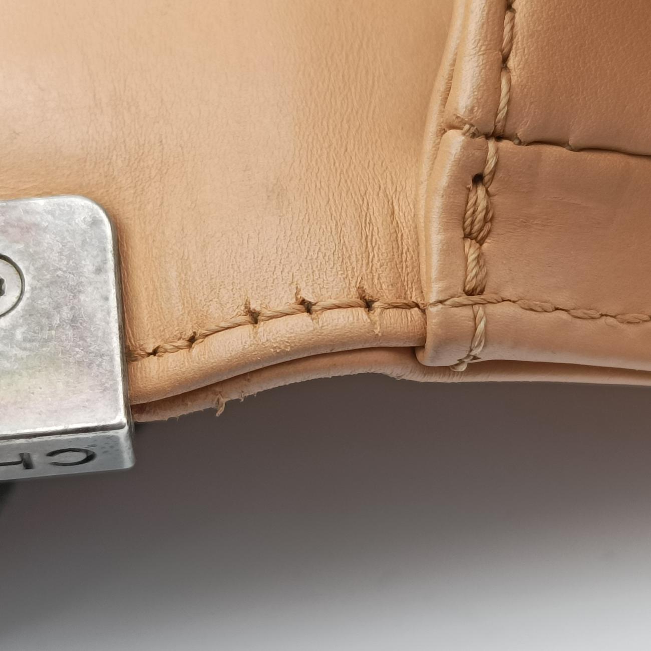 Pre-owned Chanel BOY CHANEL Beige Leather A66713 shoulderbag | stylenewstar