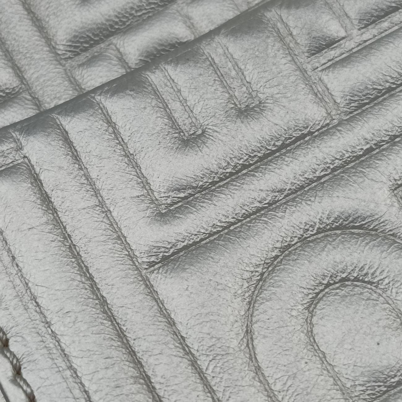 Pre-owned Fendi BAGUETTE Silver Leather 8BR600 shoulderbag | stylenewstar